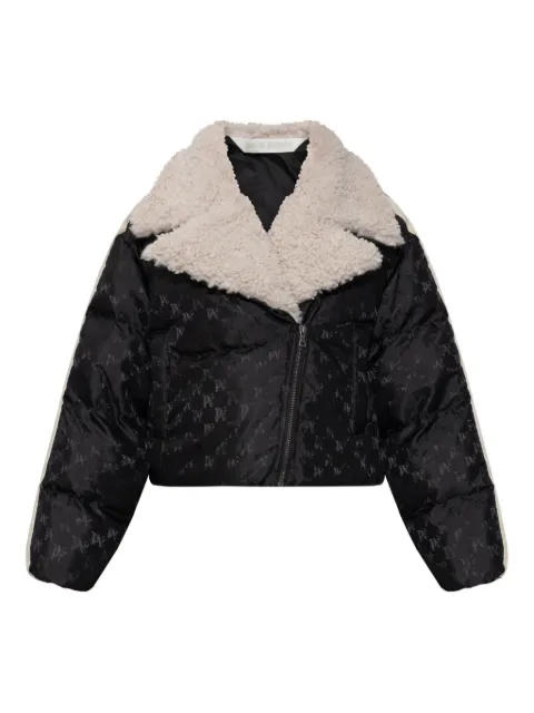 Palm Angels patterned faux-fur jacket