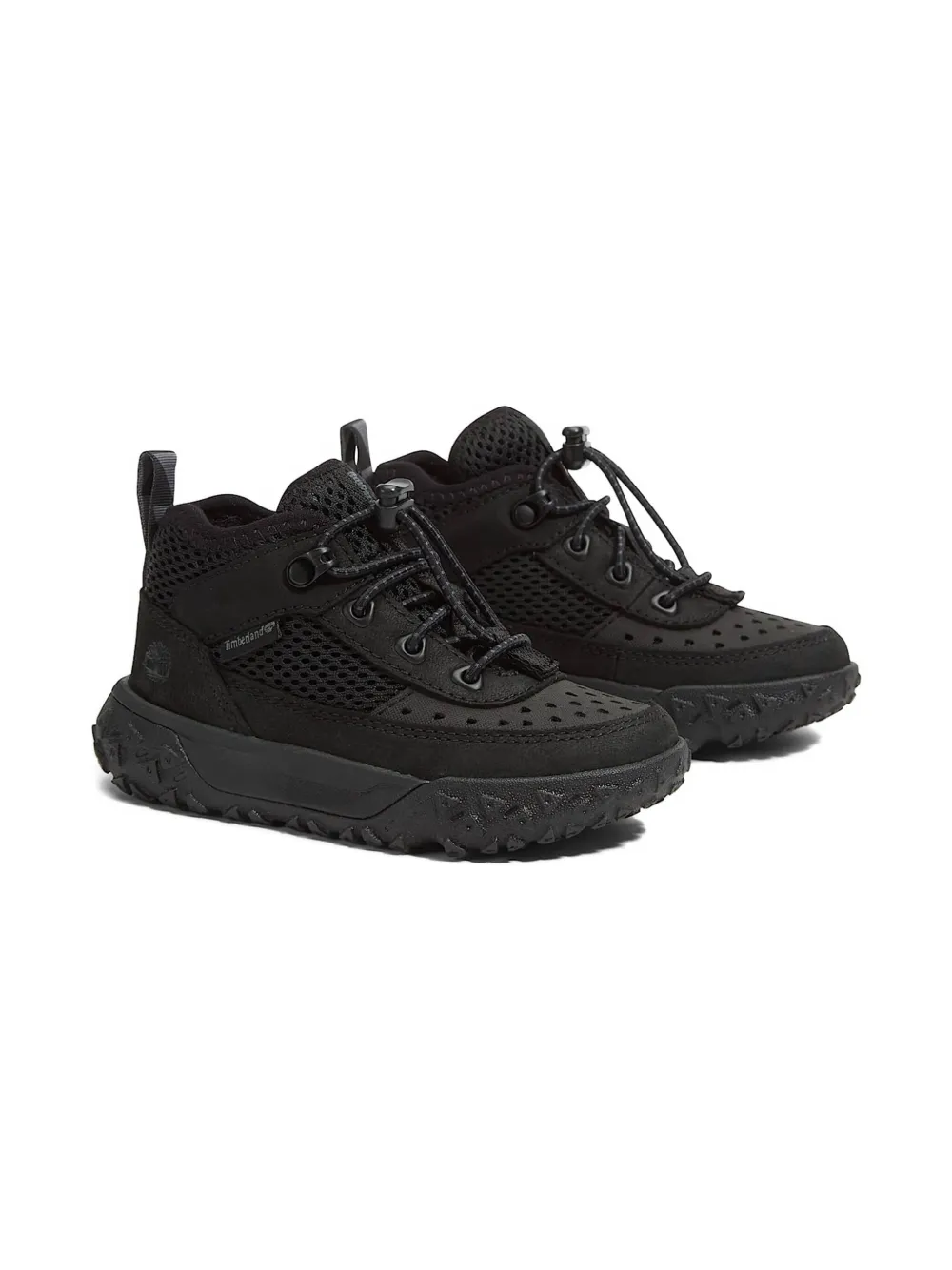 Timberland Kids panelled lace-up sneakers | Black | Image 1