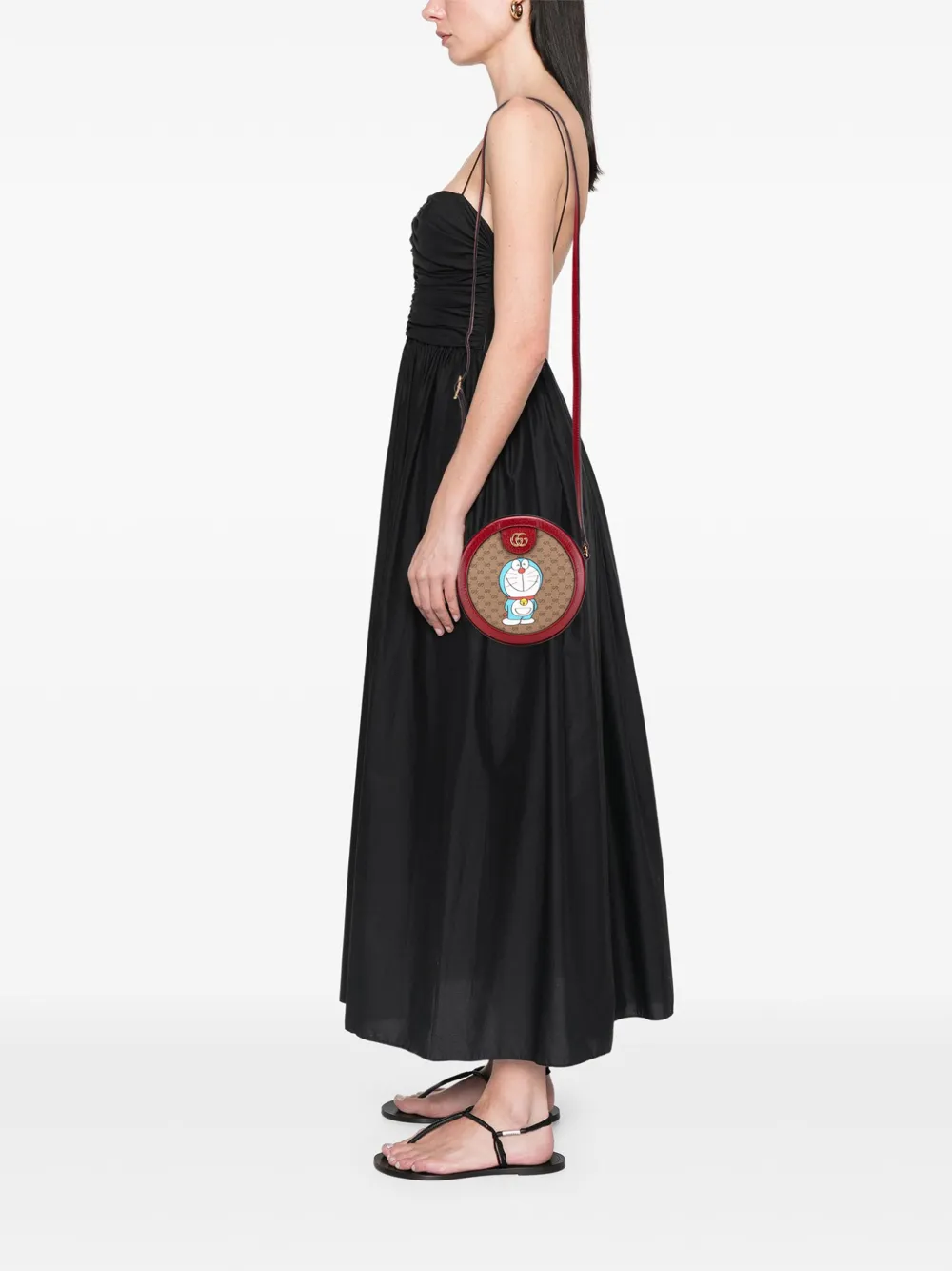 Gucci Pre-Owned 2016-2025 Micro GG Supreme Doraemon Round crossbody bag | Pre-Owned | Image 2