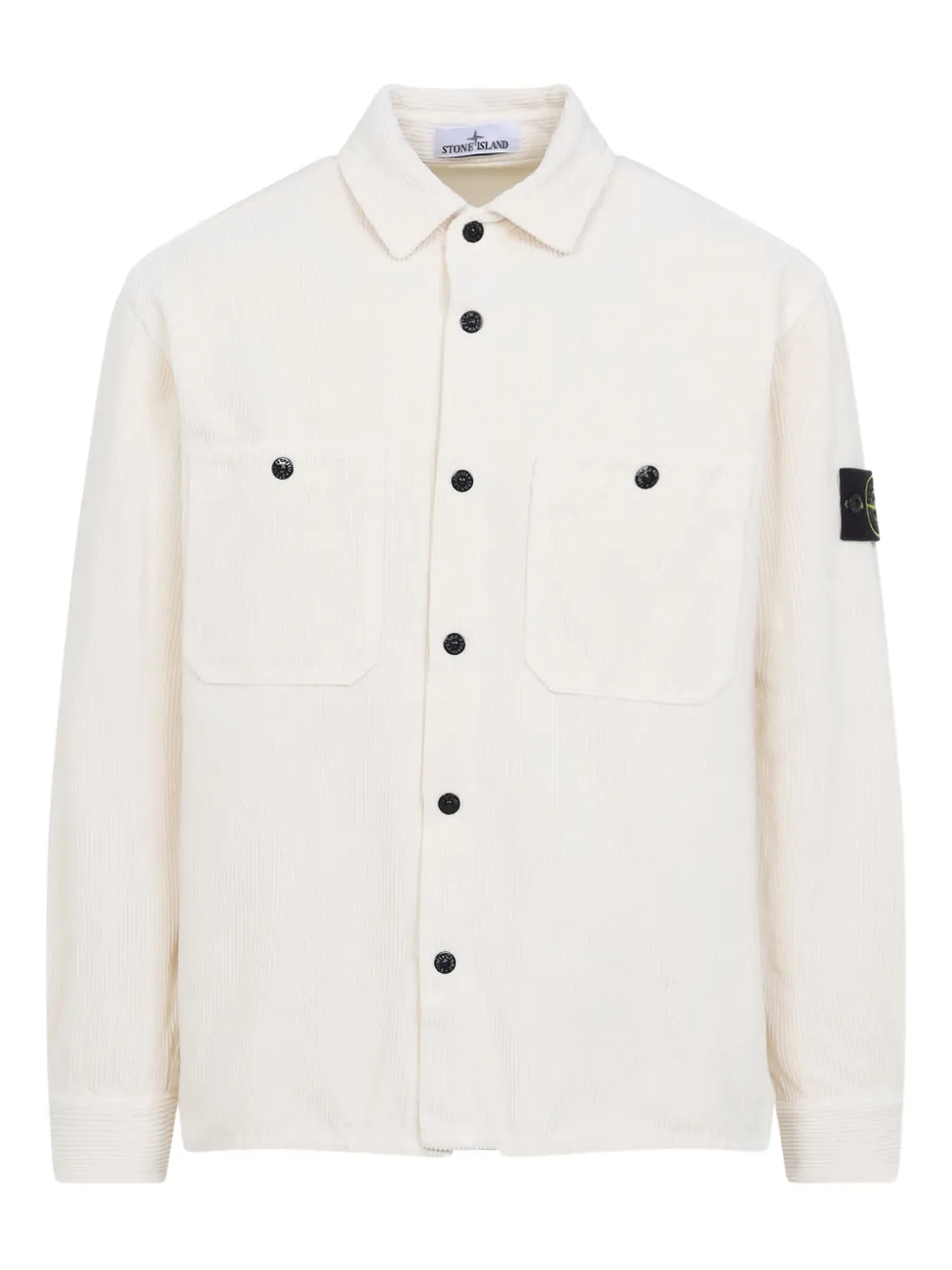 Stone Island buttoned corduroy shirt - ホワイト Stone Island buttoned corduroy shirt - ホワイト