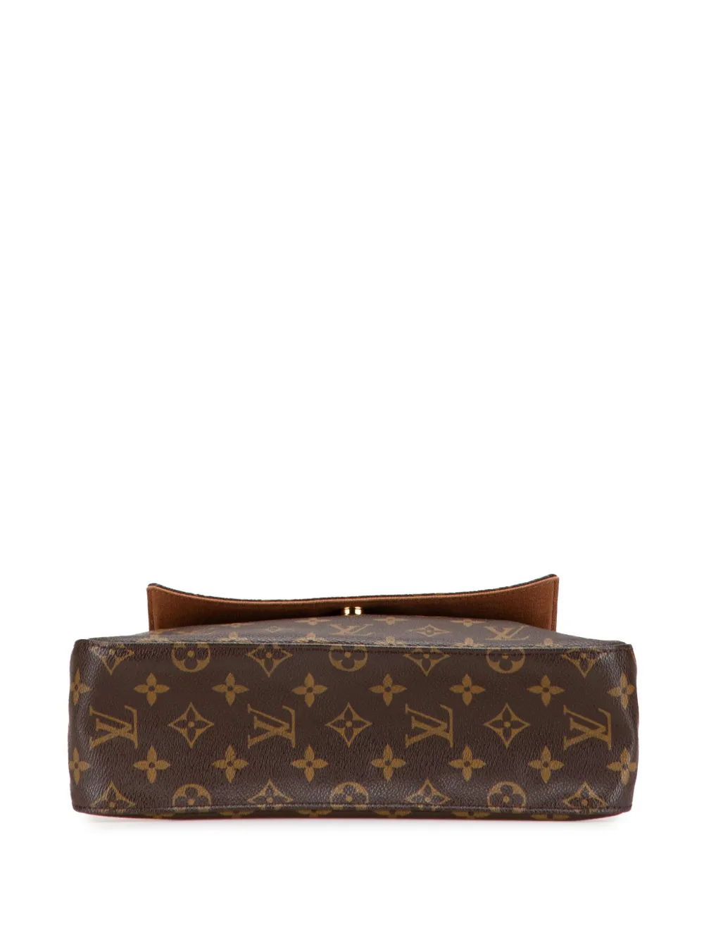 Pre-owned Louis Vuitton 2001 Monogram Mini Looping Shoulder Bag In Brown