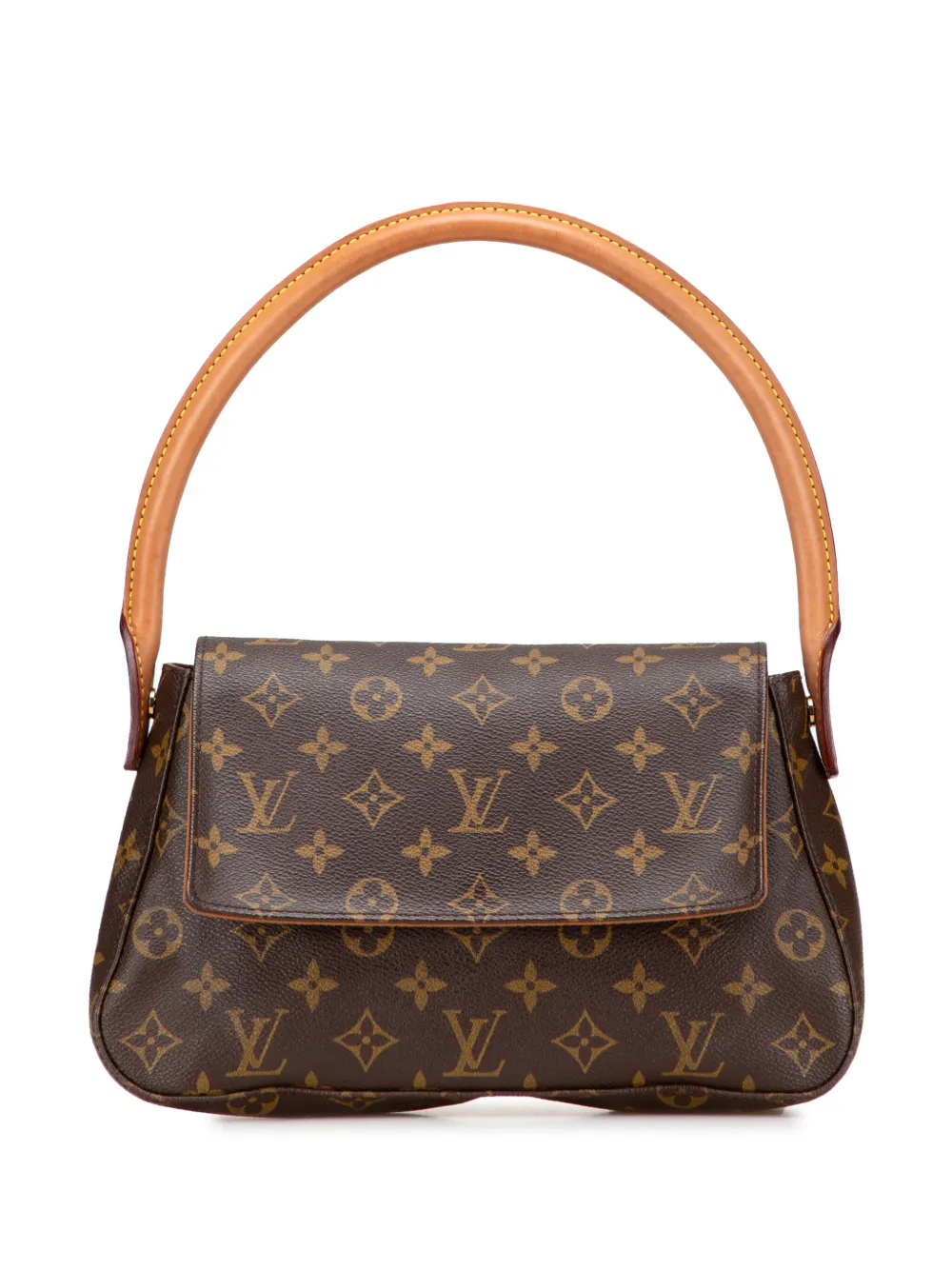 Louis Vuitton Pre-Owned 2003 モノグラム ミニ ルーピング ショルダーバッグ - ブラウン Louis Vuitton Pre-Owned 2003 モノグラム ミニ ルーピング ショルダーバッグ - ブラウン
