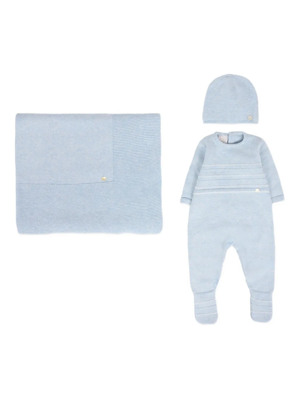 Paz Rodriguez buttoned babygrow set | Blue | Image 1