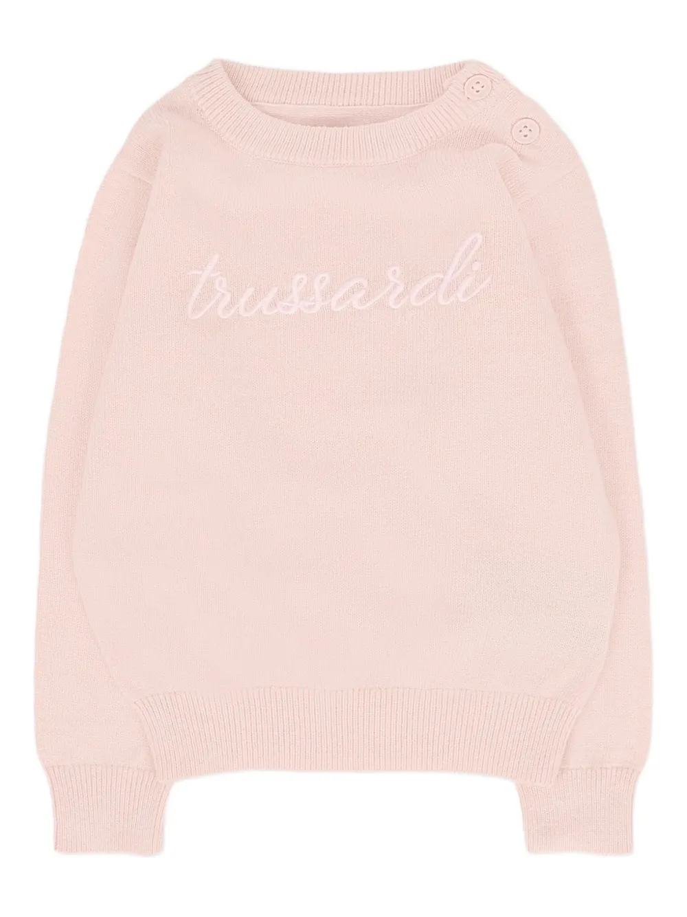 TRUSSARDI JUNIOR embroidered sweater | Pink | Image 1