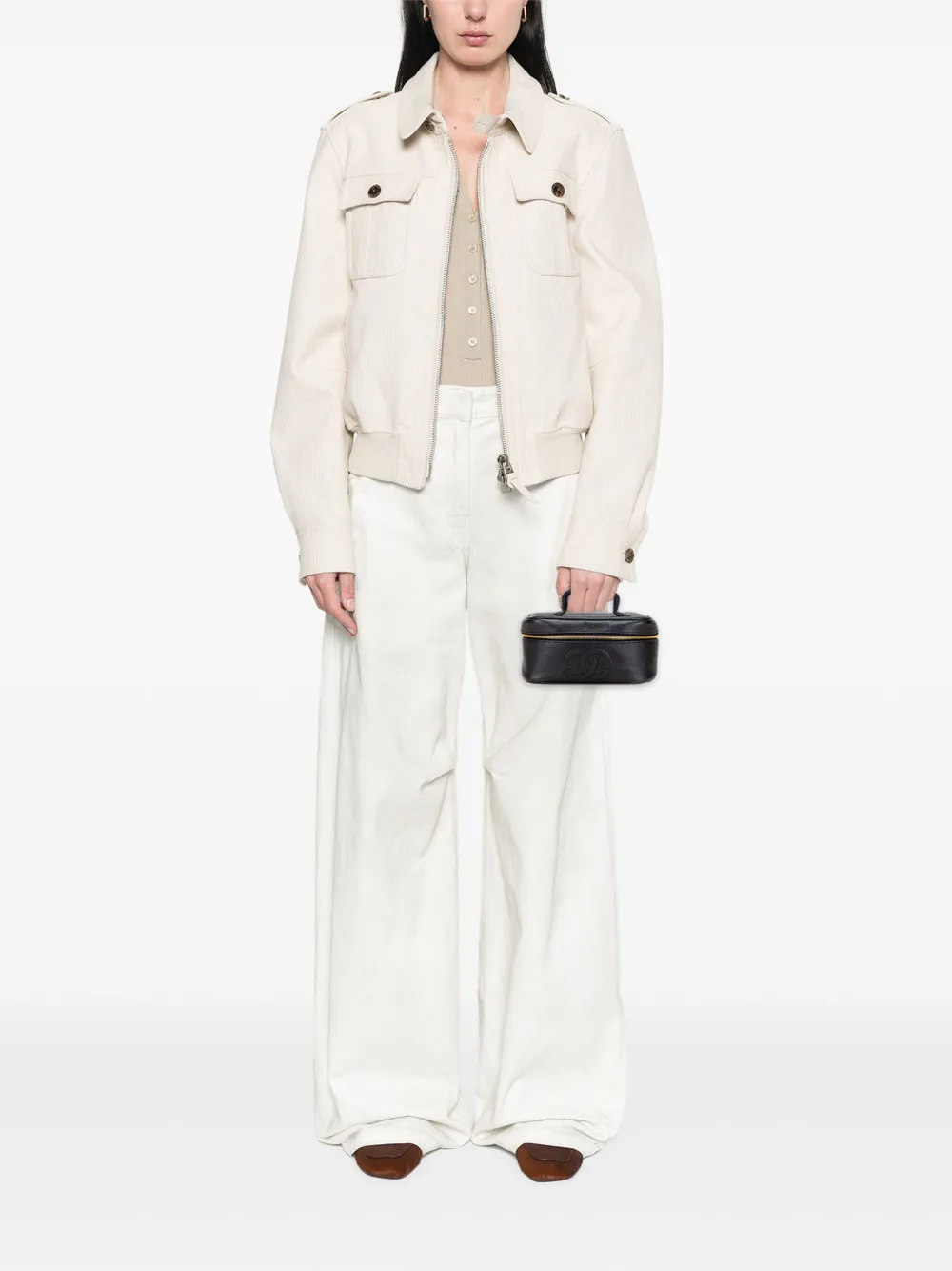 CHANEL Pre-Owned 1996-1997 CC Caviar vanity bag | Pre-Owned | Image 2