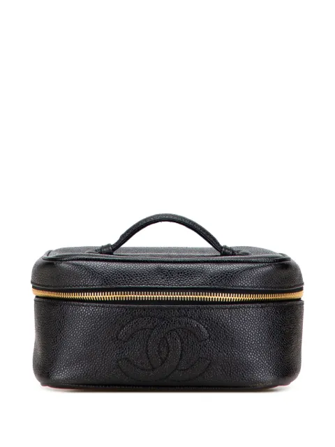 CHANEL Pre-Owned 1996-1997 CC Caviar vanity bag