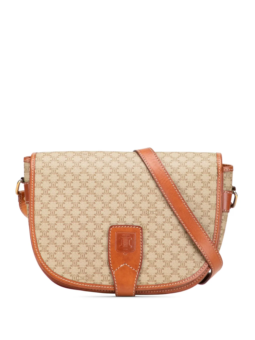 Celine Pre-Owned 2008 Macadam Coated Canvas crossbody bag | Brown | Image 1