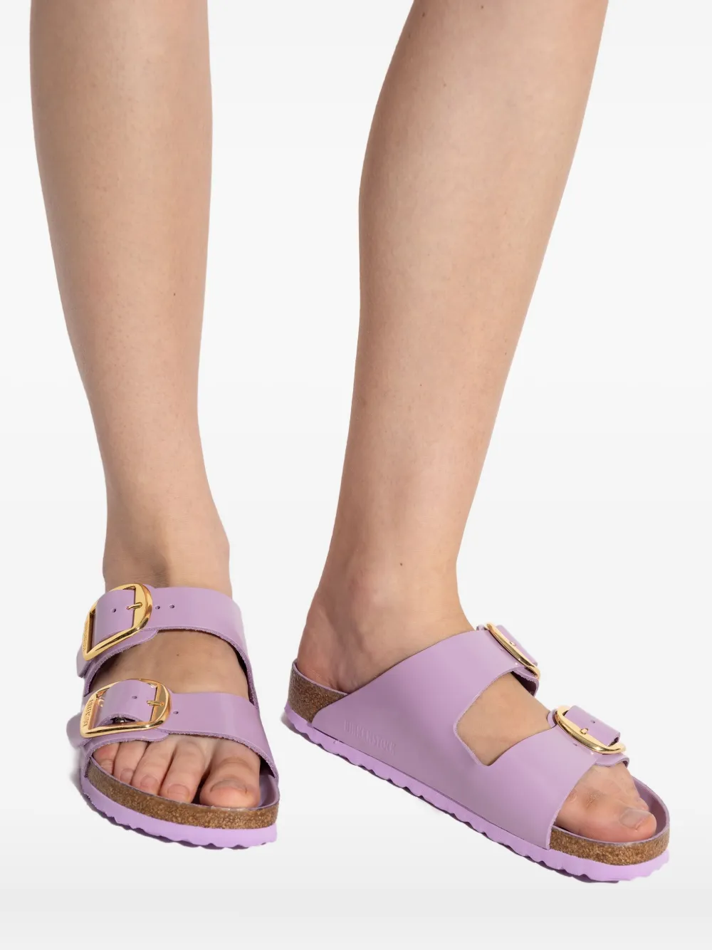 Birkenstock Arizona slippers met gesp Paars