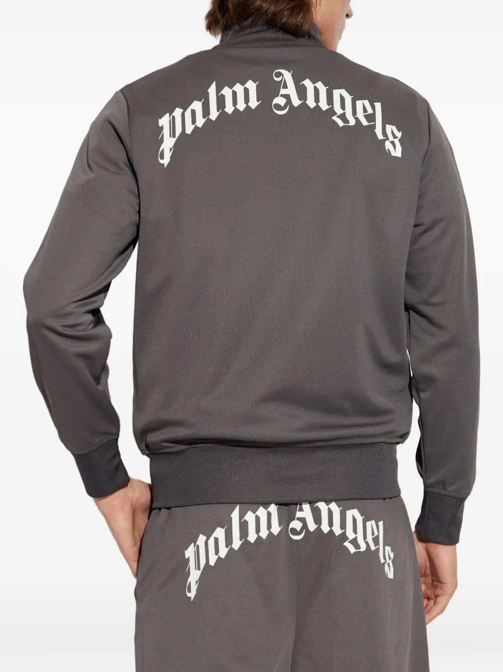 Palm Angels Sweater met logoprint Grijs