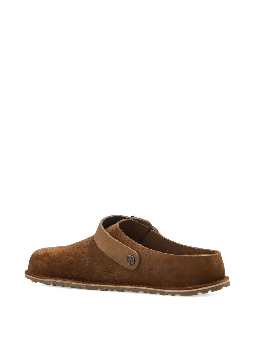 Birkenstock Lutry Buckle-strap Slip-on Mules In Brown