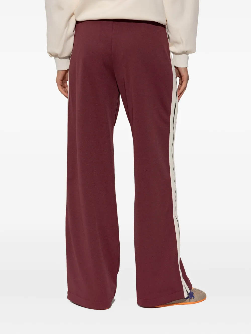 Palm Angels Classic Logo Side-stripe Track Pants In Red