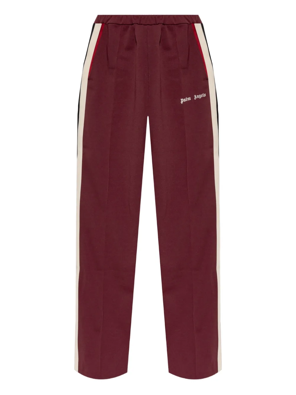 Palm Angels Classic Logo Side-stripe Track Pants In Red