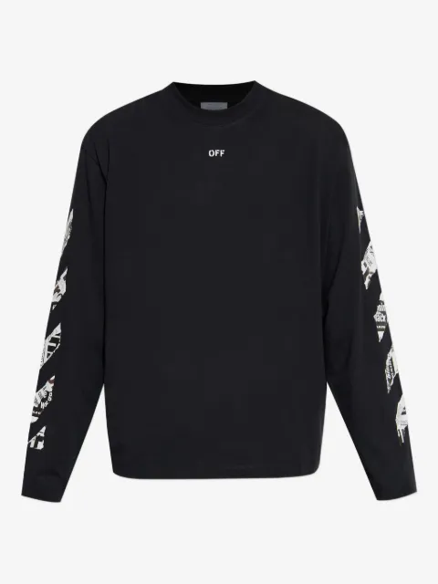 Off-White long-sleeved graphic T-shirt