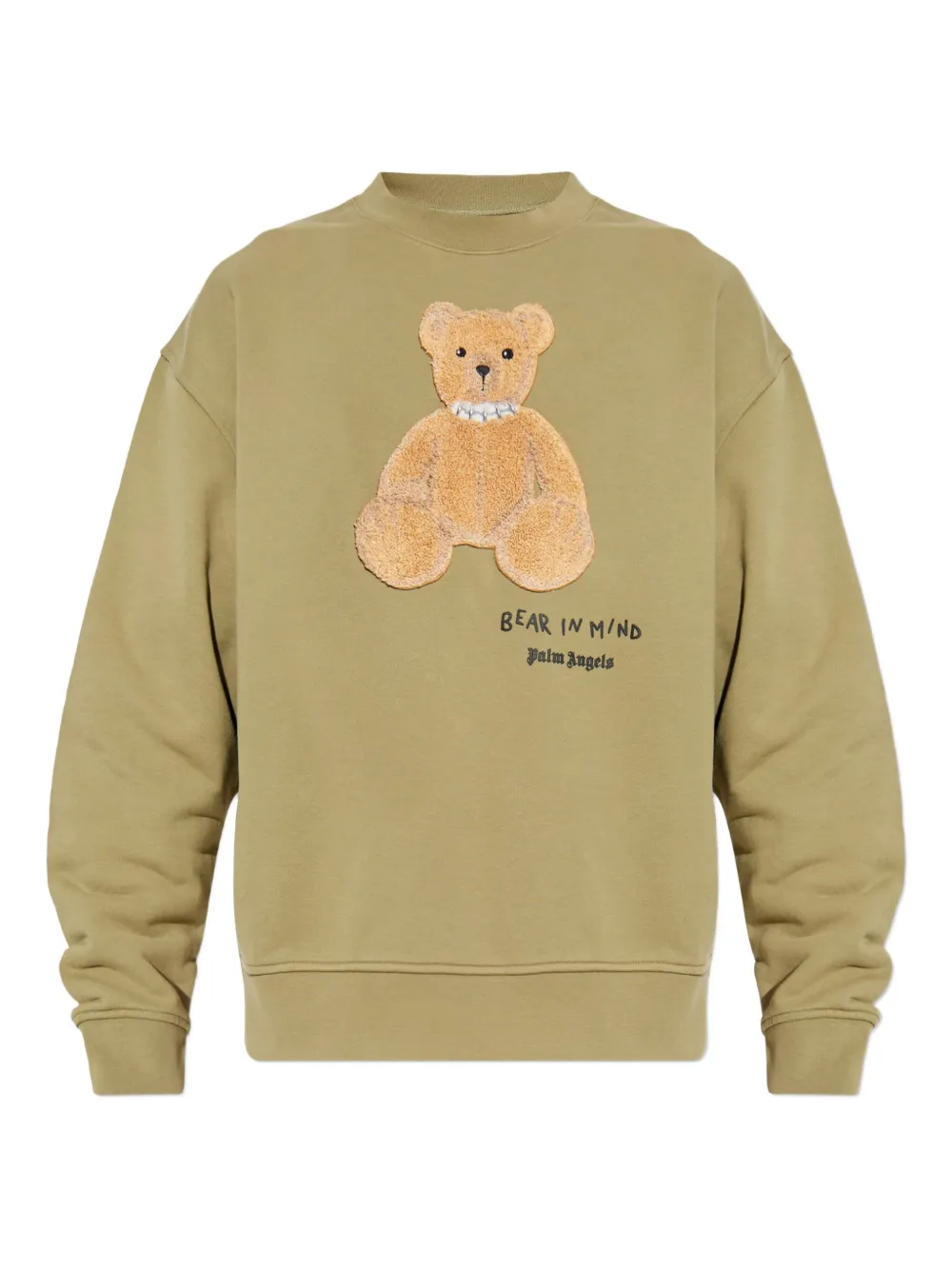 Palm Angels sudadera con aplique Teddy Bear | verde | Image 1