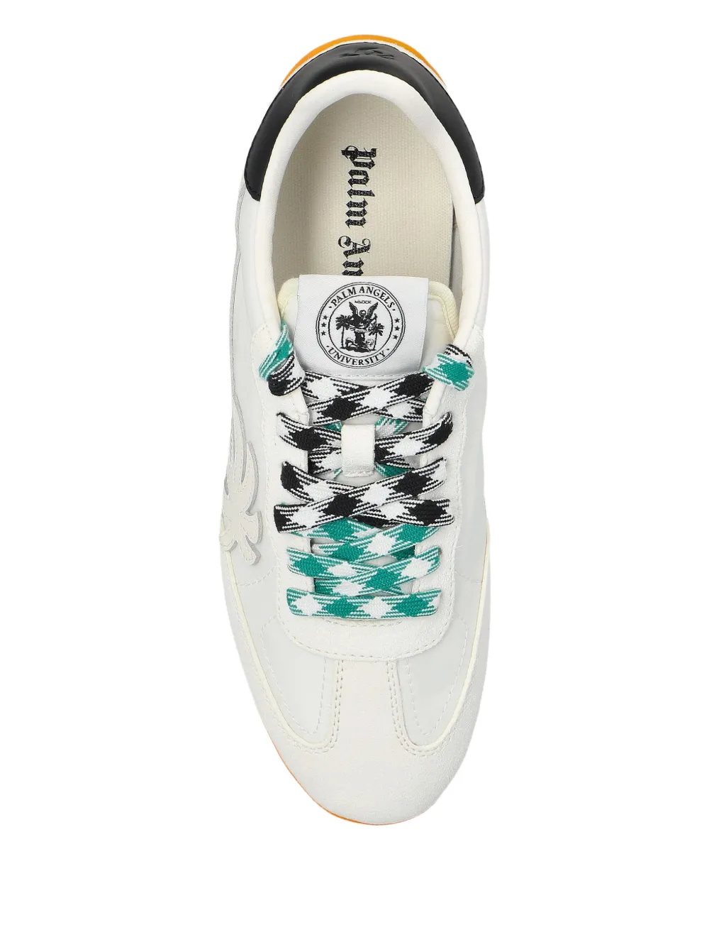 Palm Angels Palm Tree Lace-up Sneakers In White