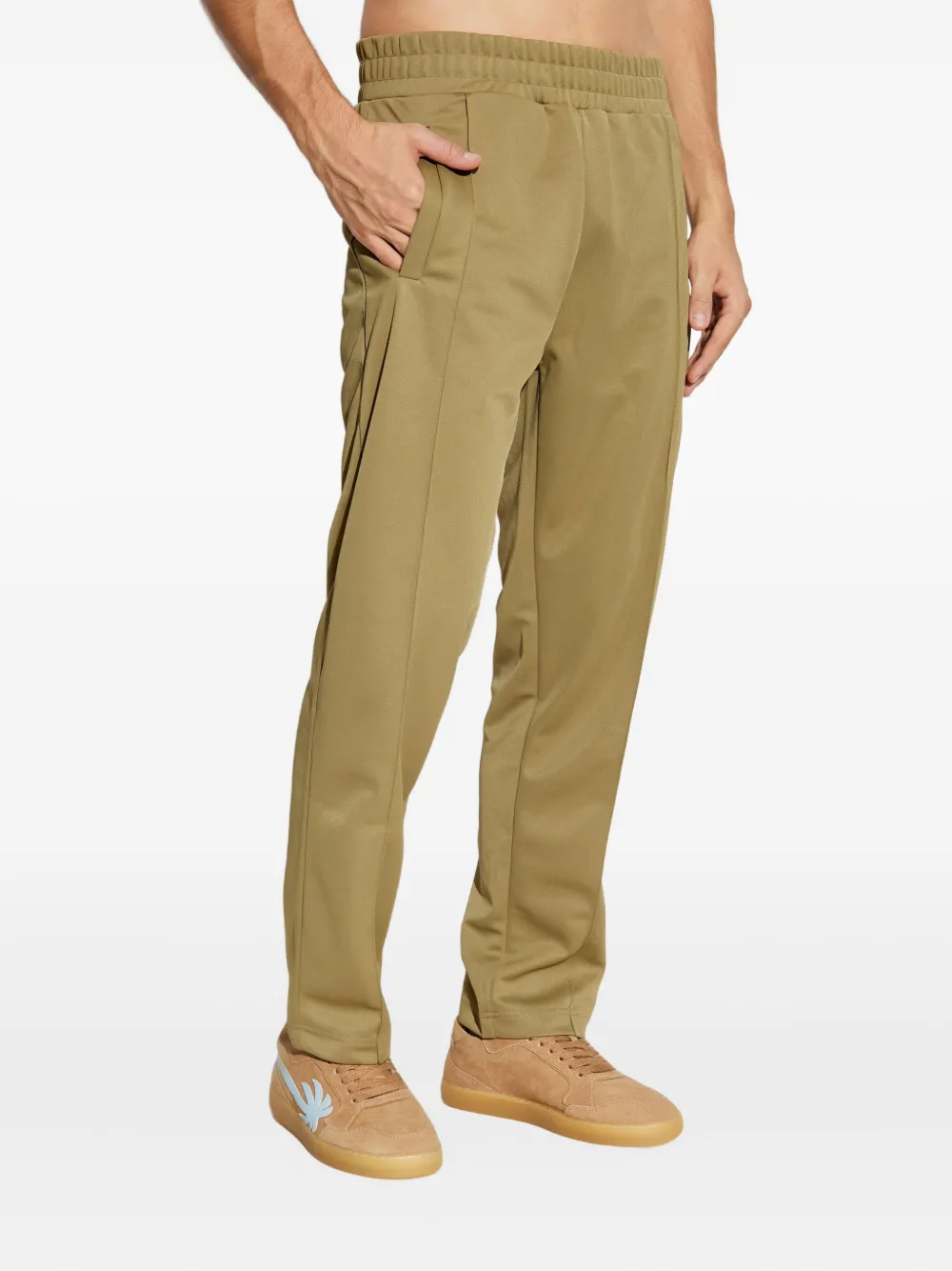 Palm Angels side-stripe track pants | Green | Image 1