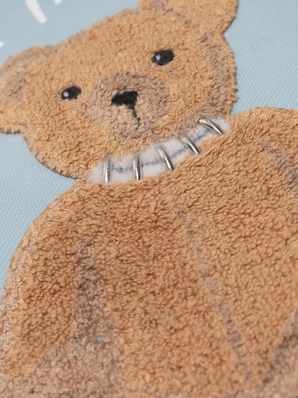 Palm Angels Hoodie met beerprint en lange mouwen Blauw