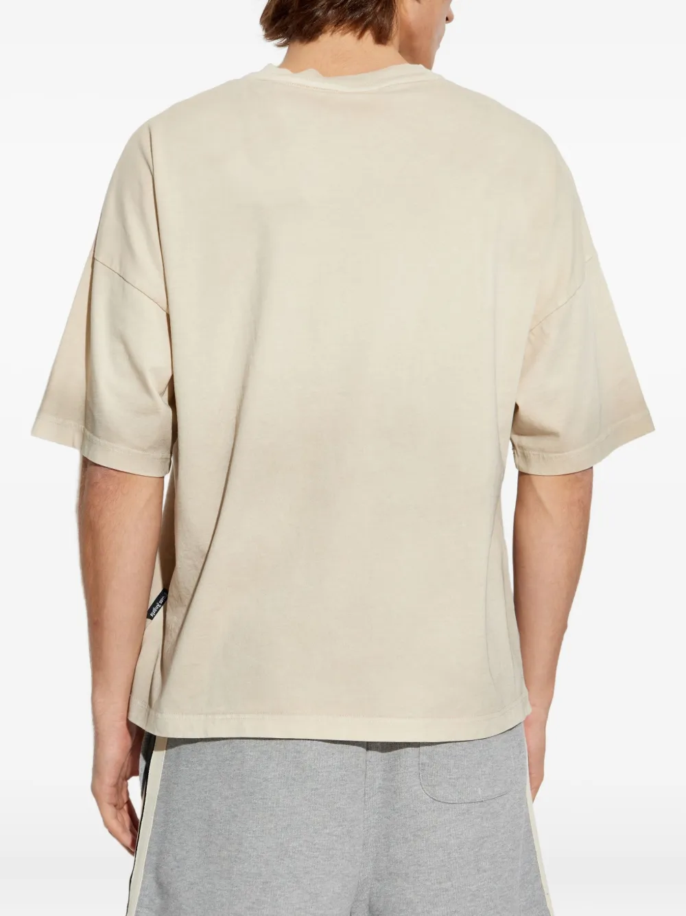 Palm Angels T-shirt met grafische print Beige