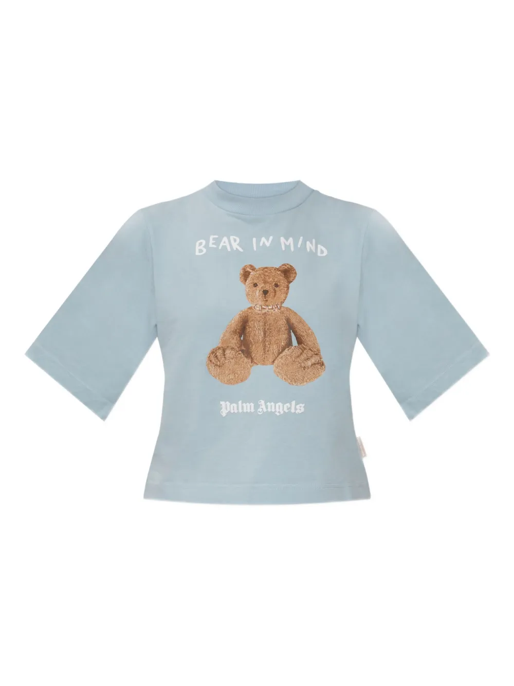 Palm Angels Bear Graphic Top In Blue