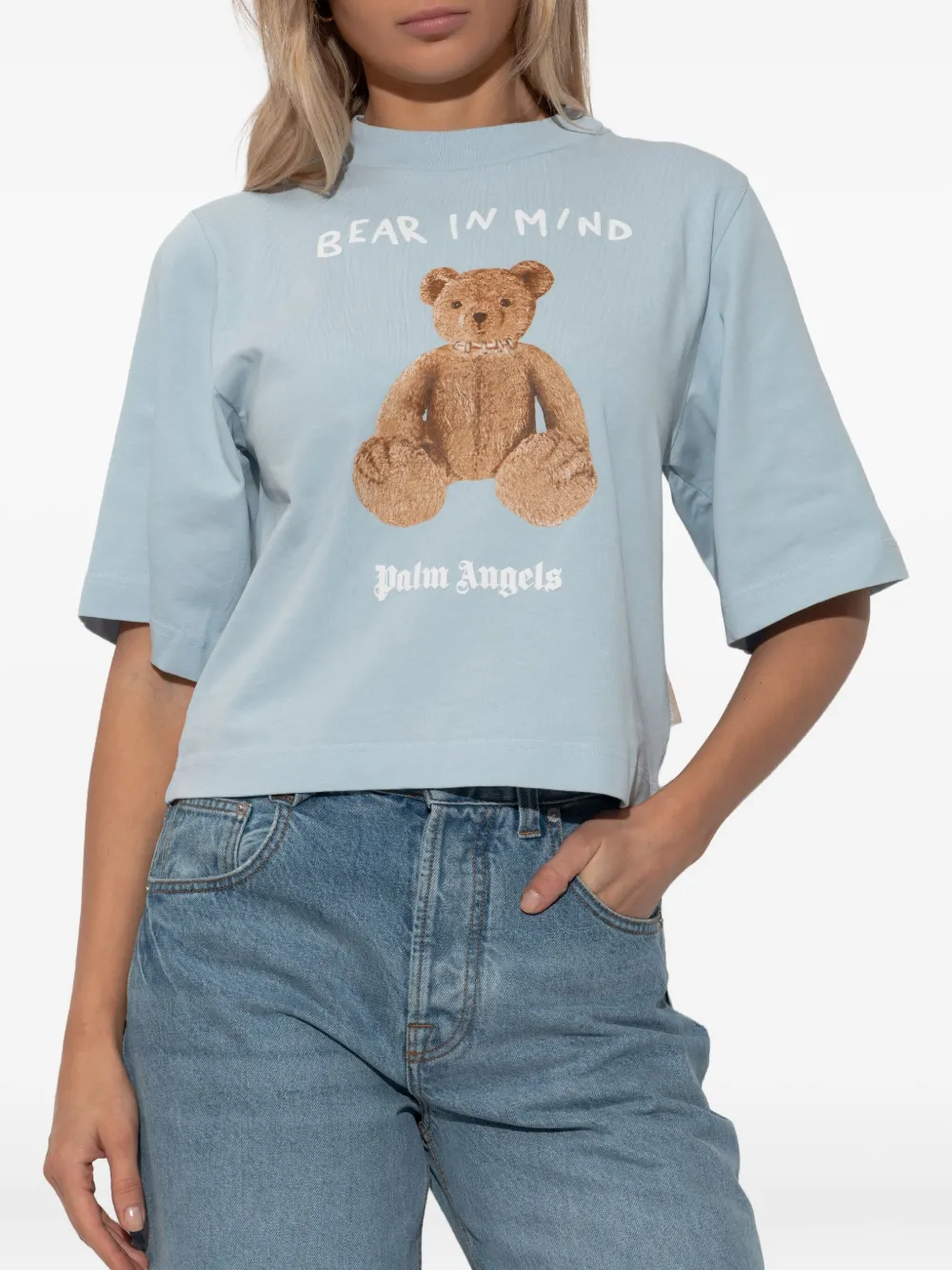 Palm Angels Top met print Blauw