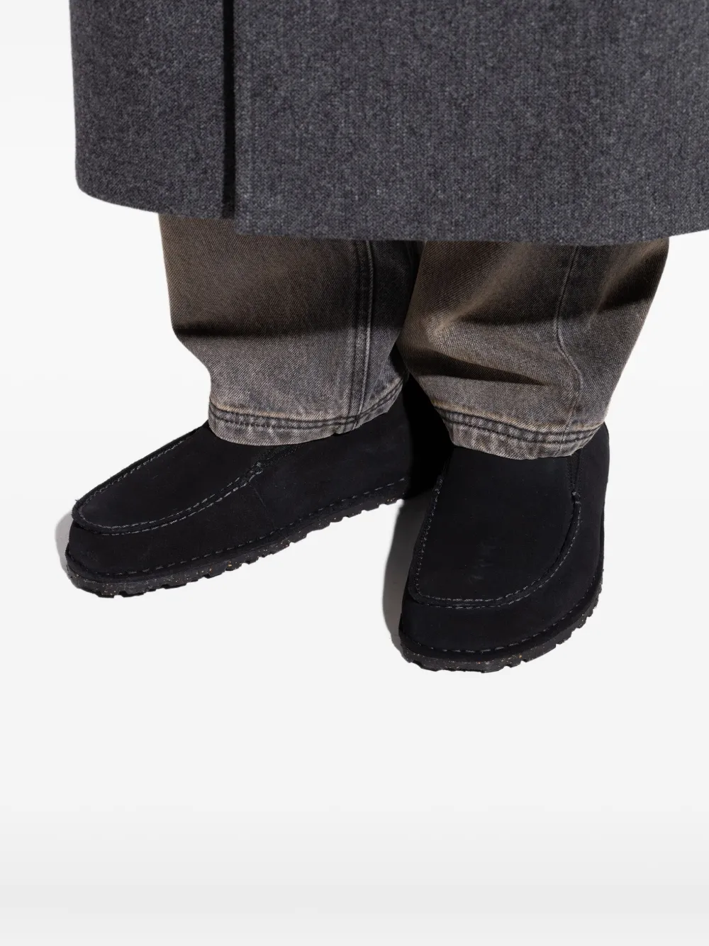Birkenstock Utti suède loafers Zwart
