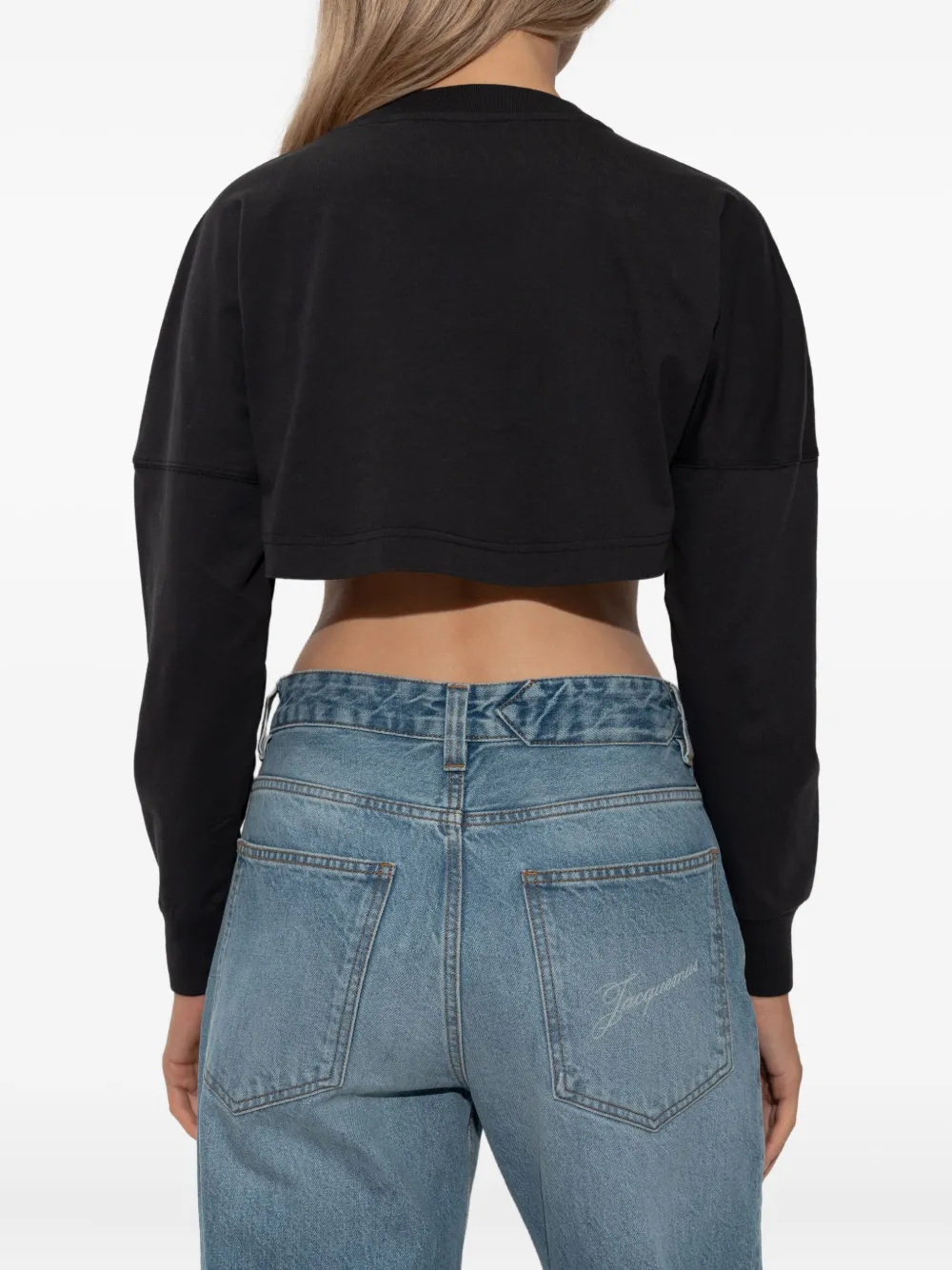 Palm Angels Cropped top Zwart