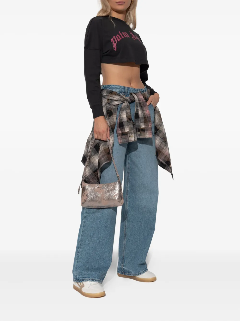 Palm Angels long-sleeve crop top | Sweaters | Image 2