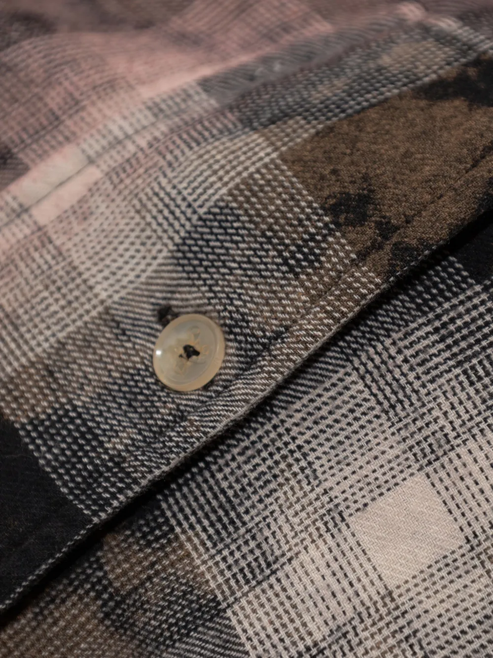 Palm Angels Checked Pocket Shirt In Black
