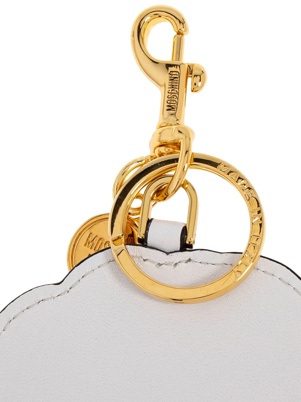 Moschino Sheep Charm Keyring In Black