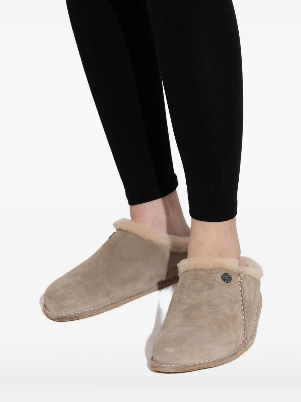 Birkenstock Zermatt Premium suède slippers Beige