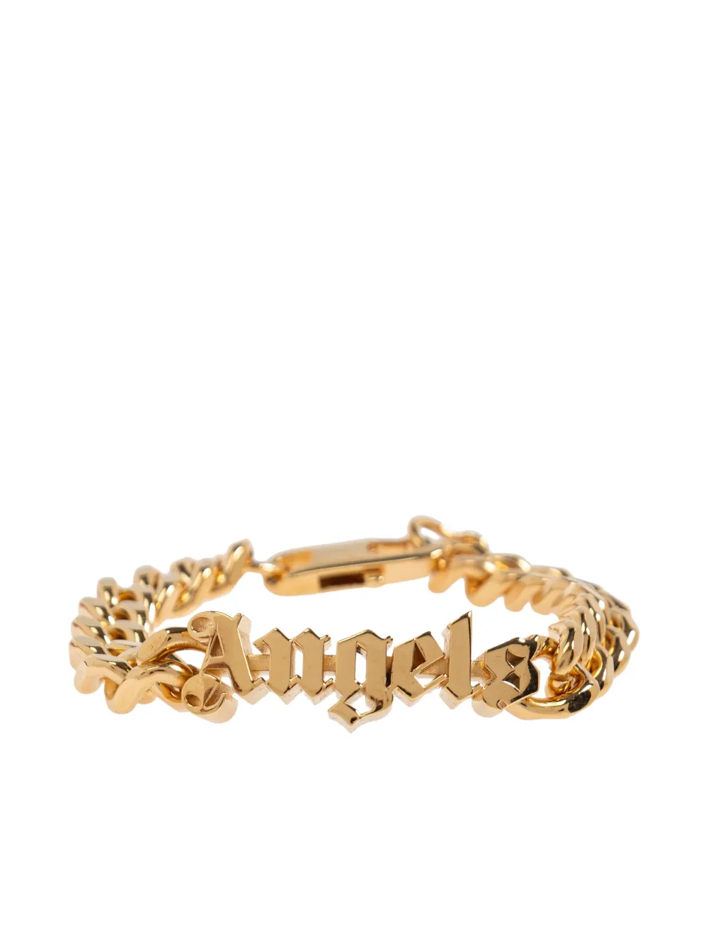 Palm Angels Logo Chain Bracelet In Gold
