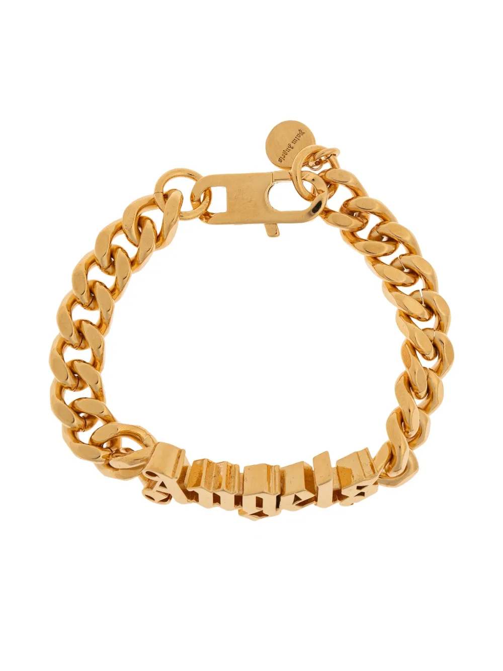 Palm Angels Logo Chain Bracelet In Gold