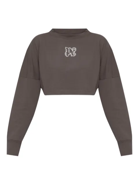 Palm Angels سويت شيرت قصير بطبعة شعار الماركة