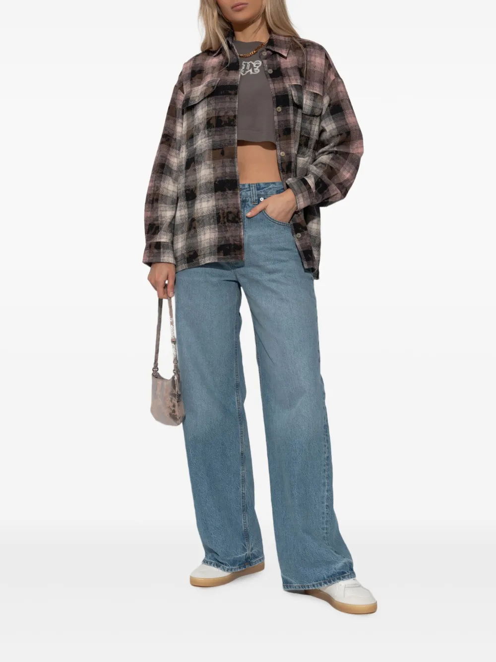 Palm Angels logo-print cropped sweatshirt | Sweaters | Image 2