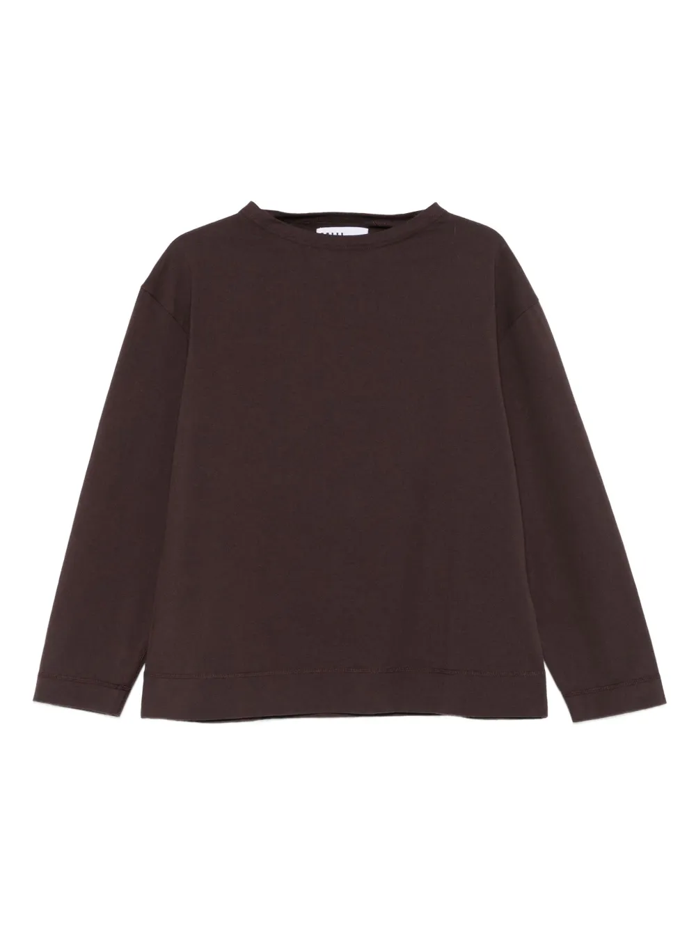 Mhl By Margaret Howell Mock-neck Sweatshirt In Brown