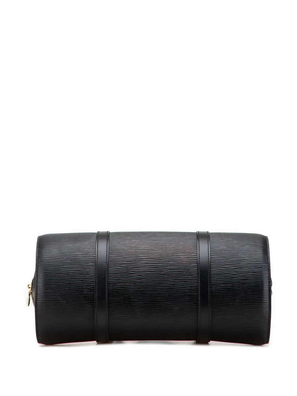Pre-owned Louis Vuitton 1999 Epi Soufflot Handbag In Black