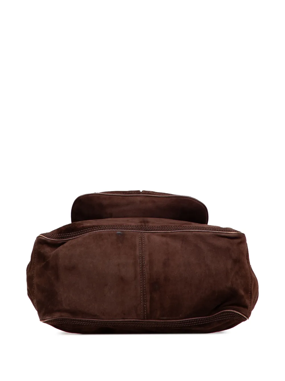 Pre-owned Celine 2016 Suede Boogie Handbag In Brown
