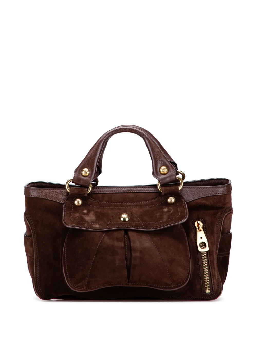 Celine Pre-Owned 2016 スエード ブギー ハンドバッグ - ブラウン Celine Pre-Owned 2016 スエード ブギー ハンドバッグ - ブラウン