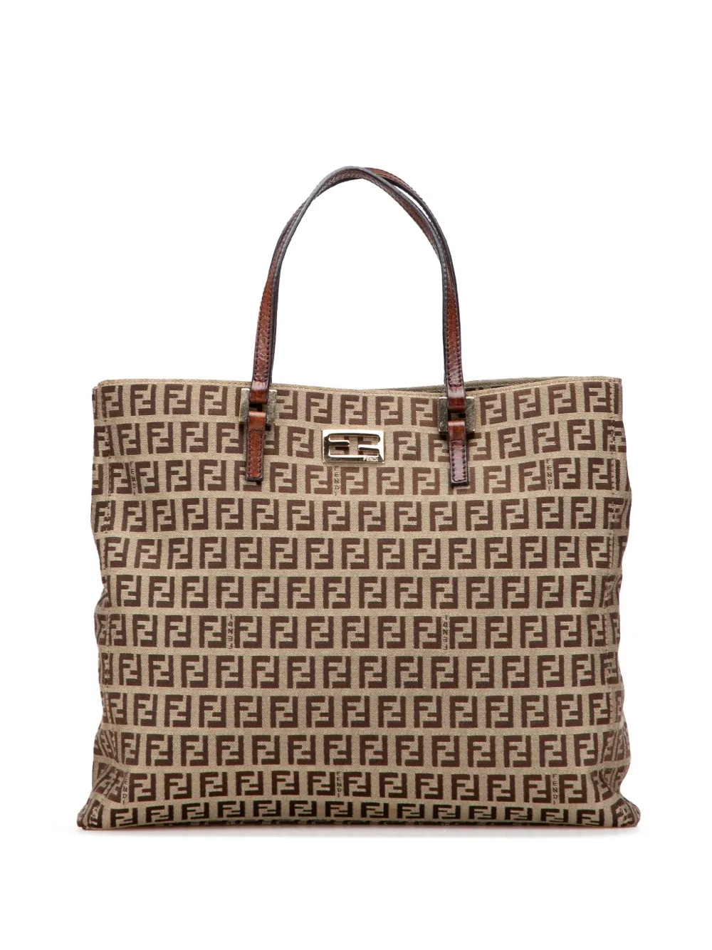 Fendi Pre-Owned 2000-2010 ズッキーノ キャンバス トートバッグ - ブラウン Fendi Pre-Owned 2000-2010 ズッキーノ キャンバス トートバッグ - ブラウン