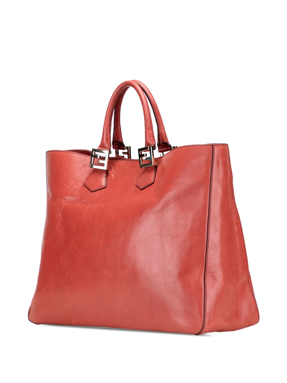 2000-2010 Large Leather Twins Tote Satchel