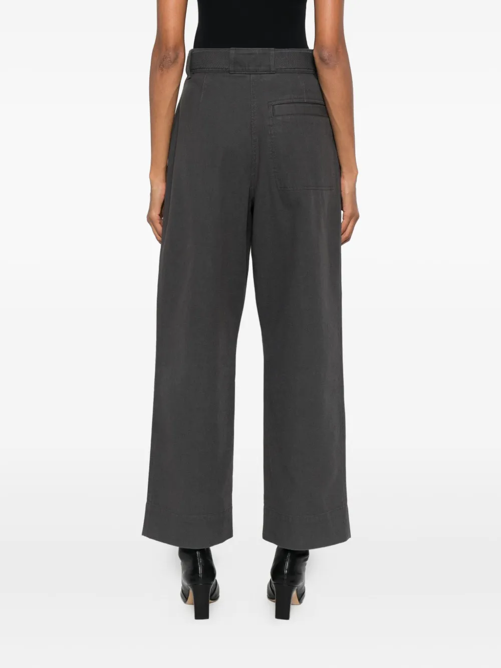 Mhl By Margaret Howell Belted Trousers In Gray