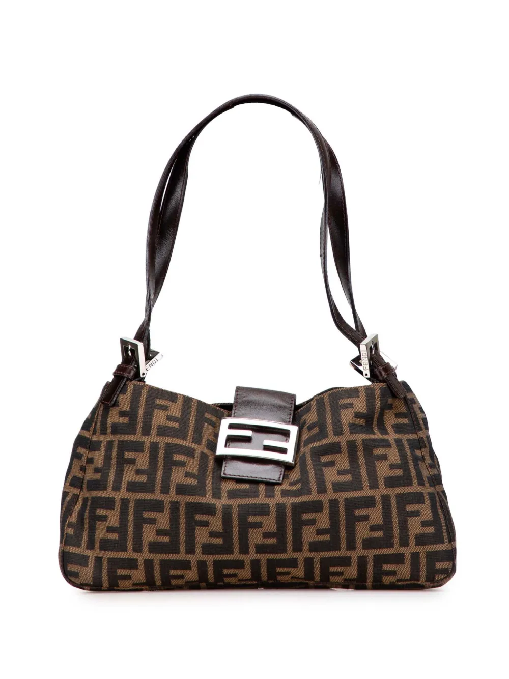 Fendi Pre-Owned 20th Century ズッカ キャンバス ショルダーバッグ - ブラウン Fendi Pre-Owned 20th Century ズッカ キャンバス ショルダーバッグ - ブラウン
