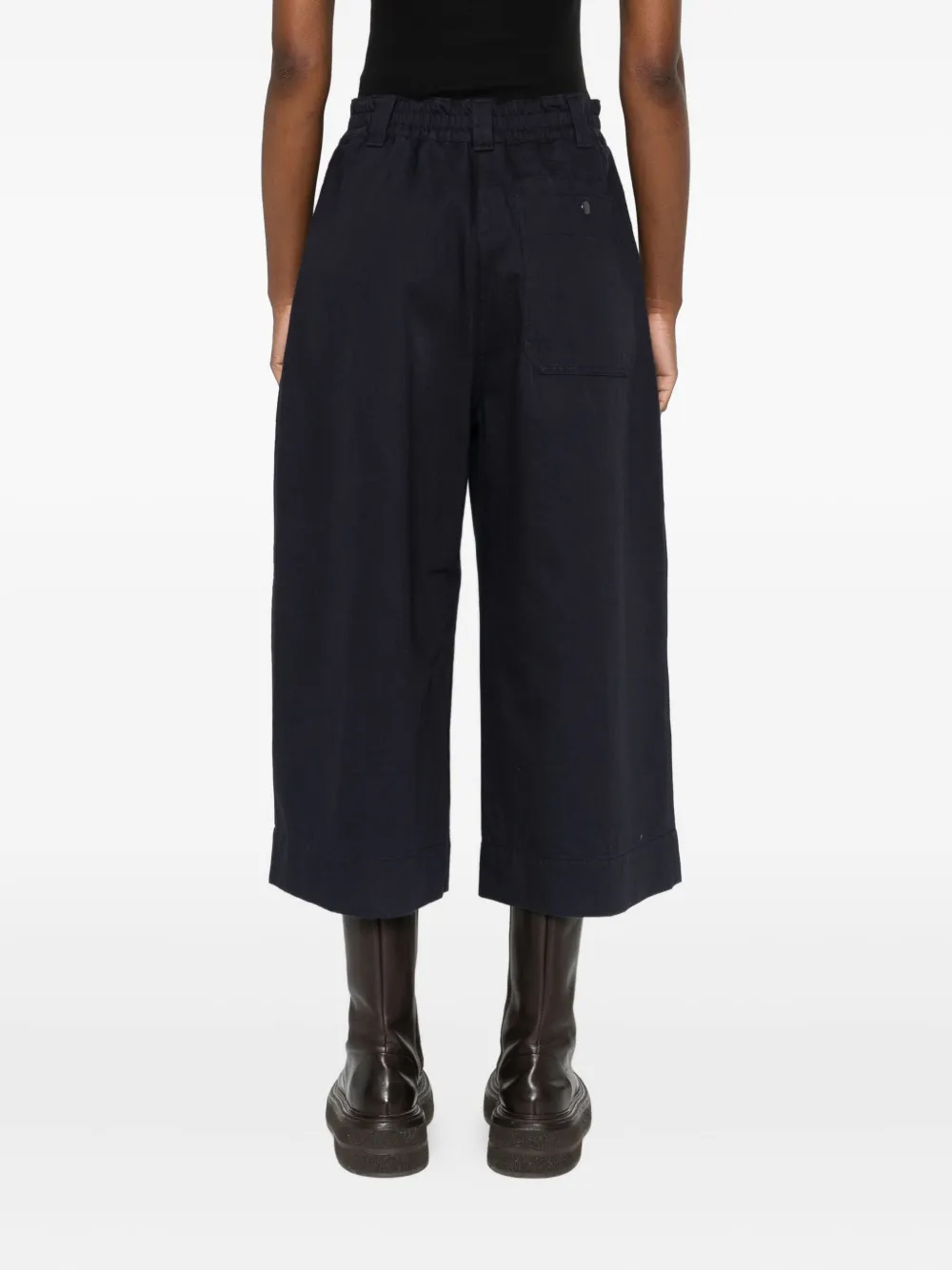 Mhl By Margaret Howell Cropped plooibroek Blauw