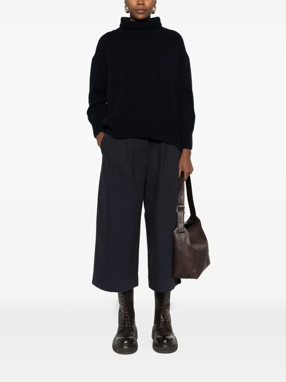 Mhl By Margaret Howell pleated cropped trousers | Cropped Pants | Image 2