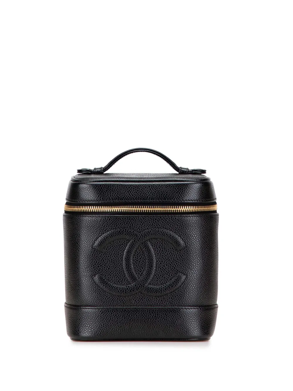 CHANEL Pre-Owned 2002-2003 CC Caviar vanity bag | أسود | Image 1