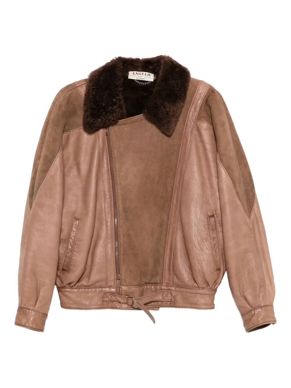 A.N.G.E.L.O. Vintage Cult 1980's レザー ジャケット - ブラウン A.N.G.E.L.O. Vintage Cult 1980's レザー ジャケット - ブラウン