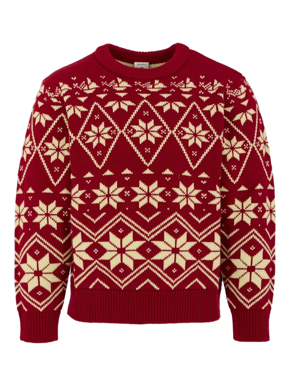 Petit Bateau snowflake pattern sweater - レッド Petit Bateau snowflake pattern sweater - レッド