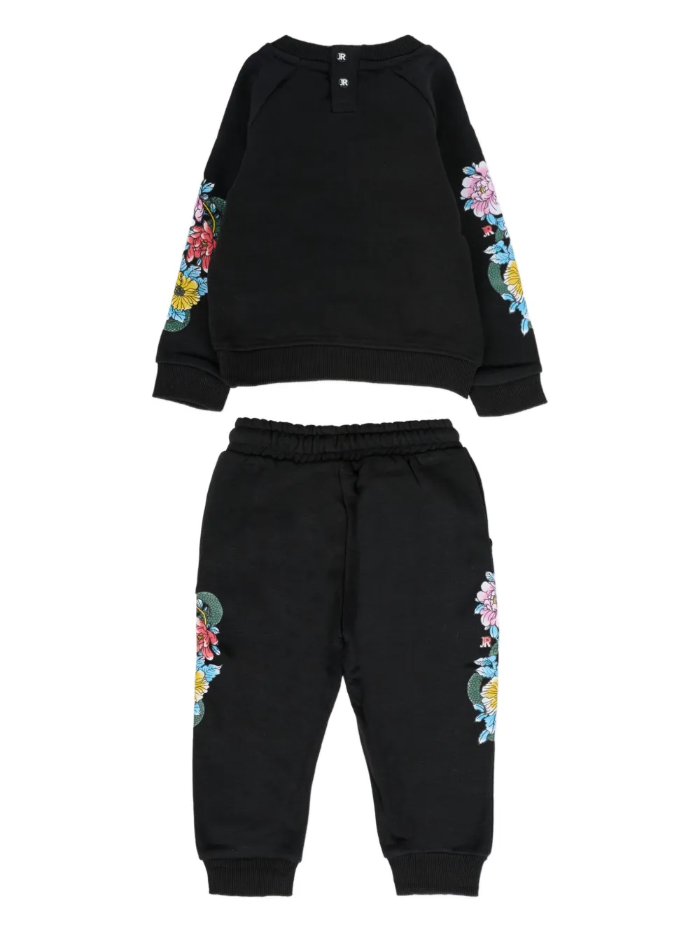 John Richmond Junior Floral Tracksuit In Black