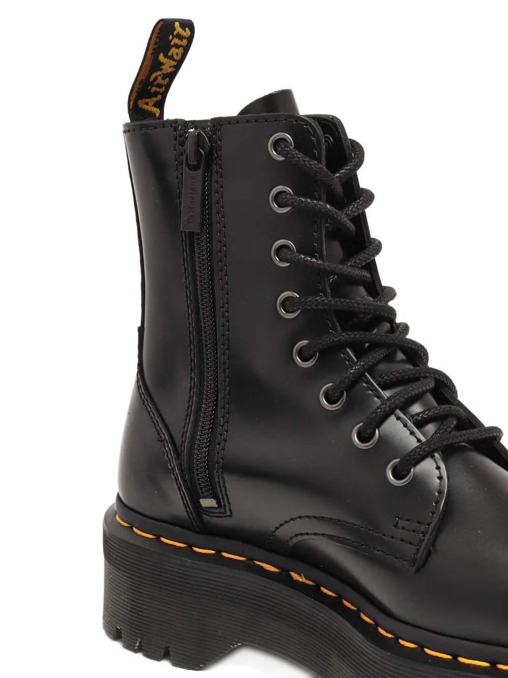 Dr. Martens Zip Platform Boots In Black