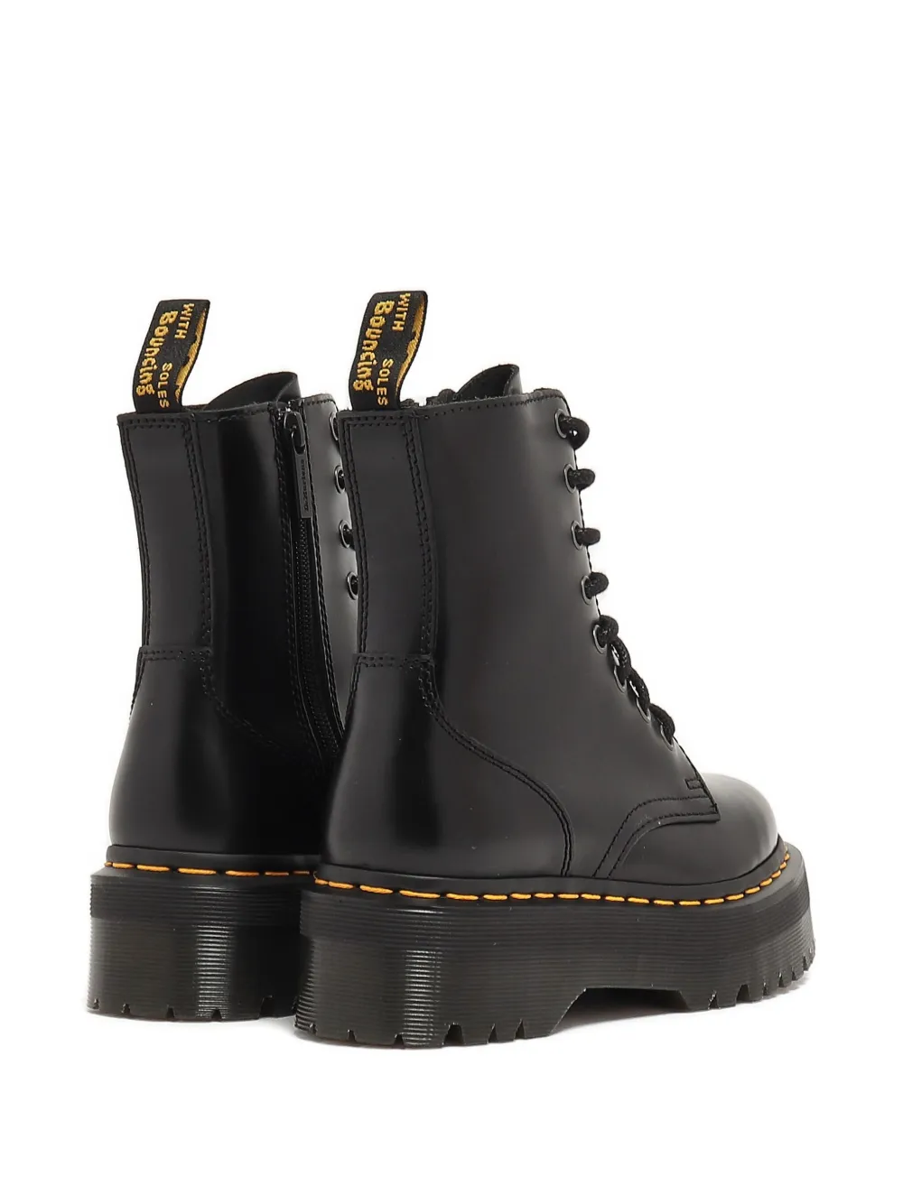 Dr. Martens Zip Platform Boots In Black